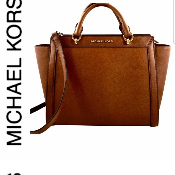 NWT authentic MK leather brandi satchel luggage - Picture 6 of 7